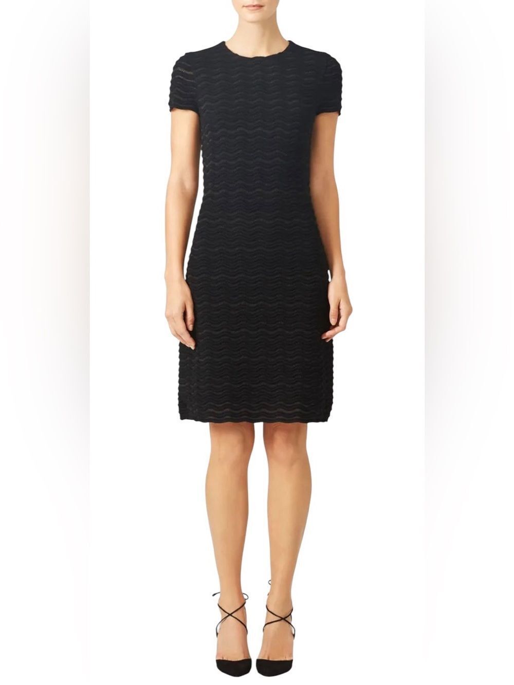 Tory Burch Lurex Fitted Dress LBD Size Medium